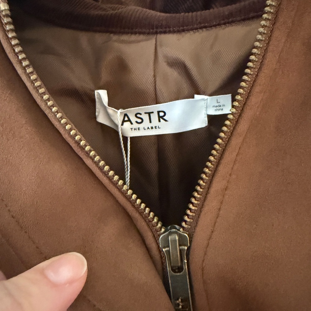 Astr Tan “Sorine” Bomber Jacket - Picture 3 of 5